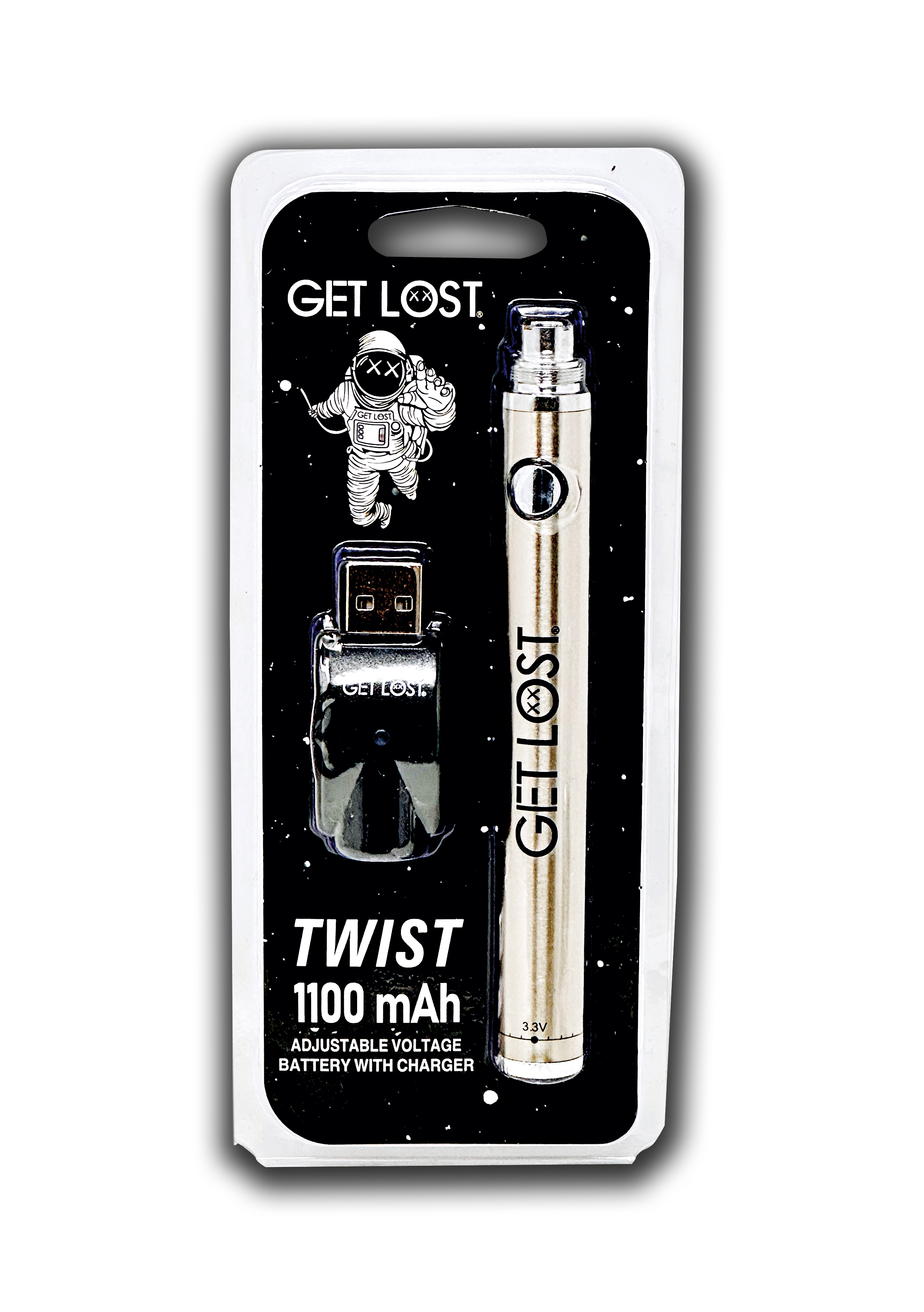 Twist 1100 mAh - Battery (Silver) Get Lost Twist 1100 mAh - Battery (Silver) Get Lost