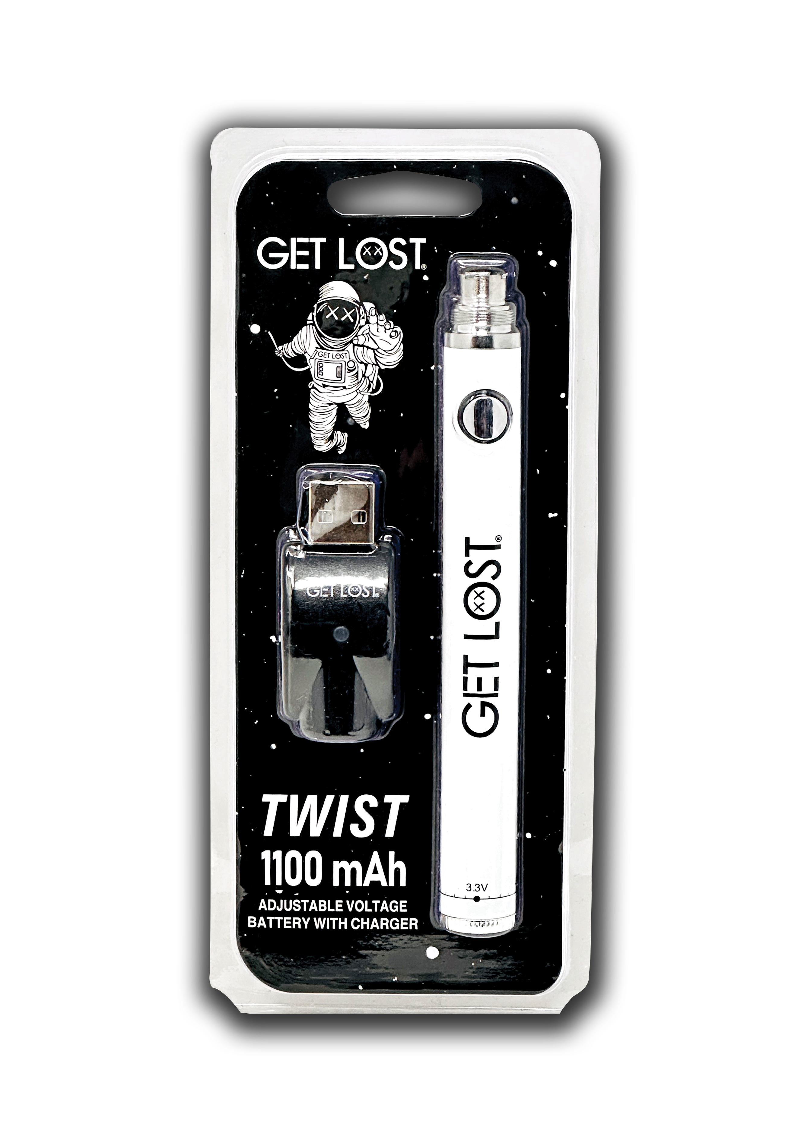 Vape Battery - Twist 1100 mAh Get Lost Vape Battery - Twist 1100 mAh Get Lost