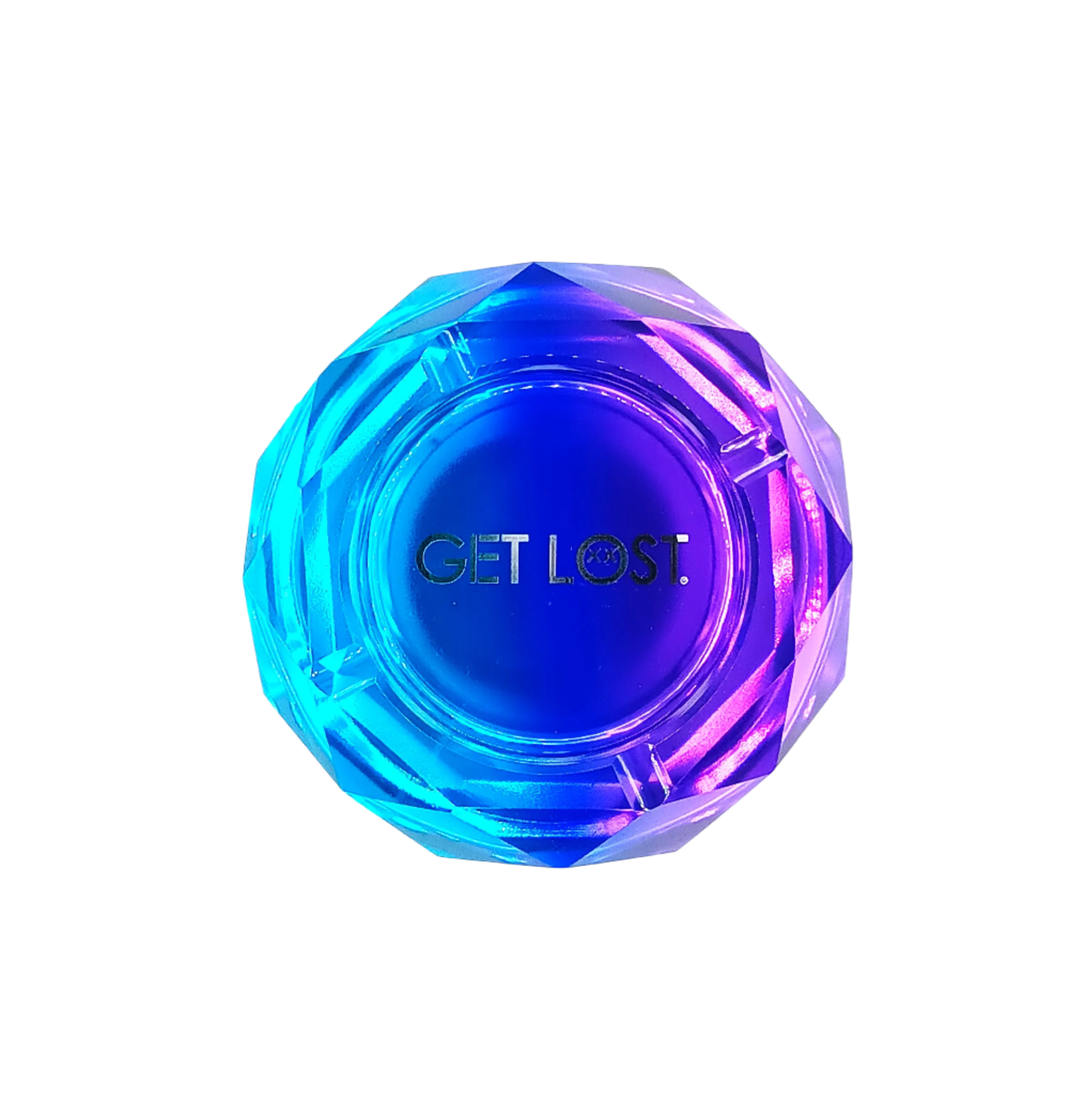 Get Lost Premium Diamond Ashtray Gradient (Blue Purple)