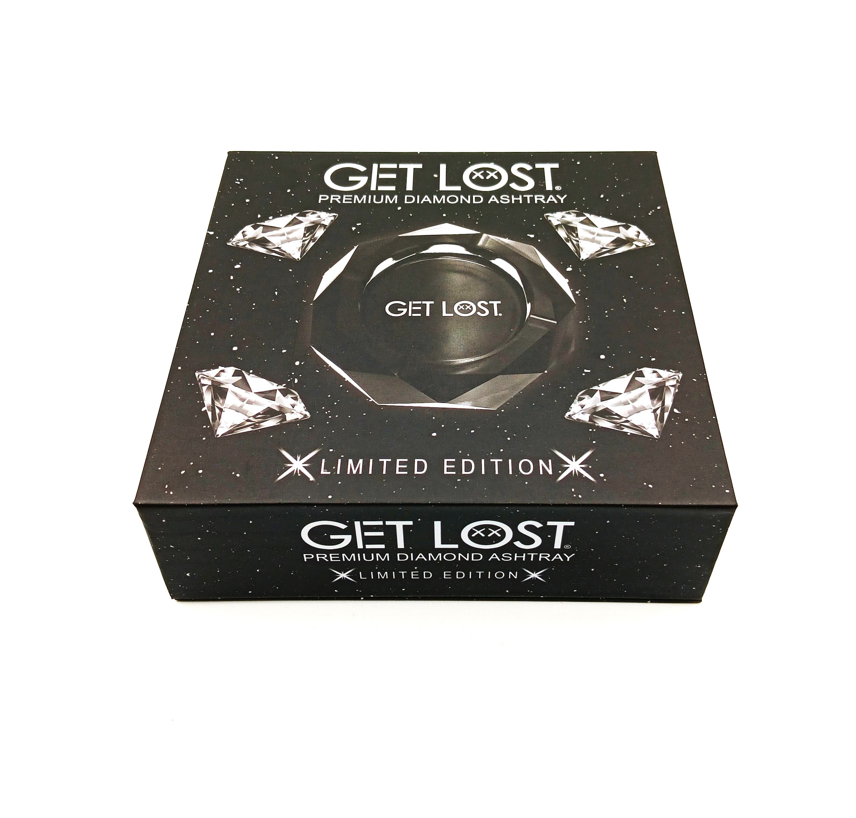 Get Lost Premium Diamond Ashtray Gradient (Black)