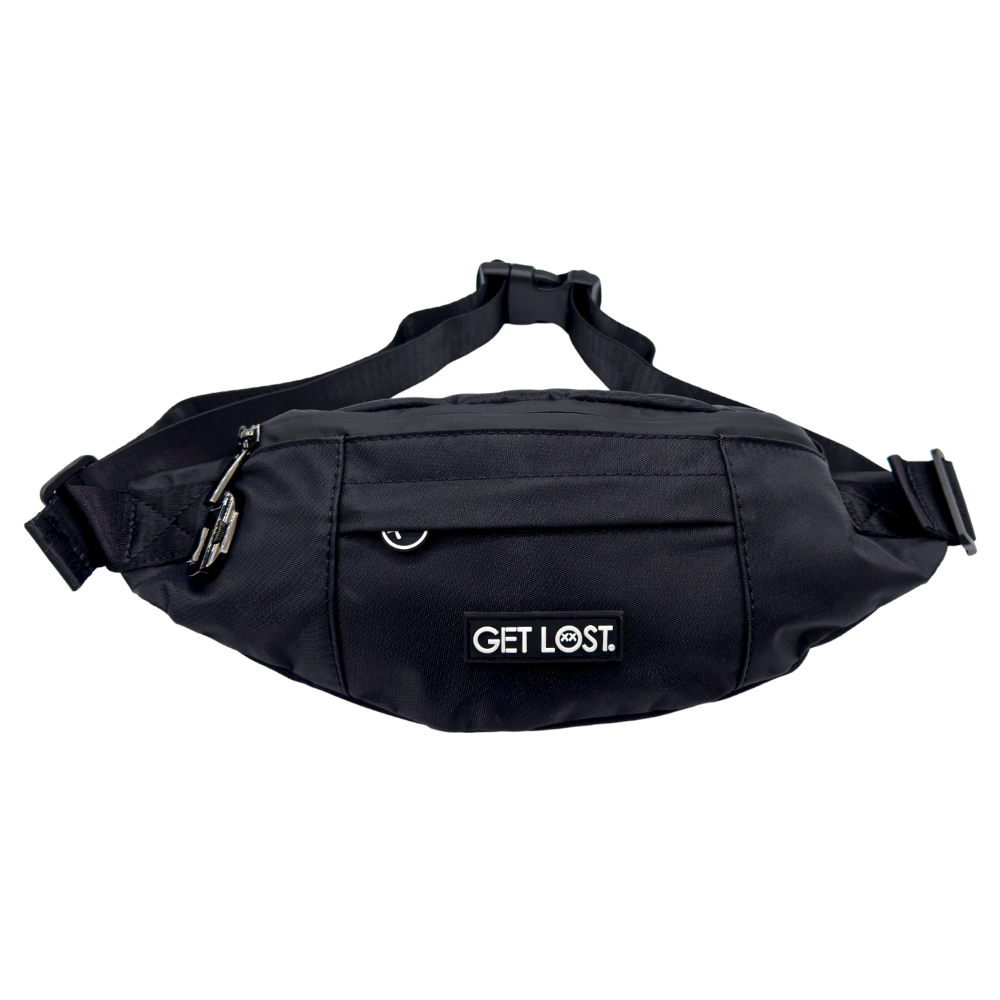 Smell-Proof Premium Fanny Pack by GET LOST - Black