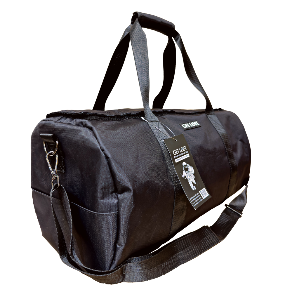 Smell-Proof Premium Duffle Bag by GET LOST - Black