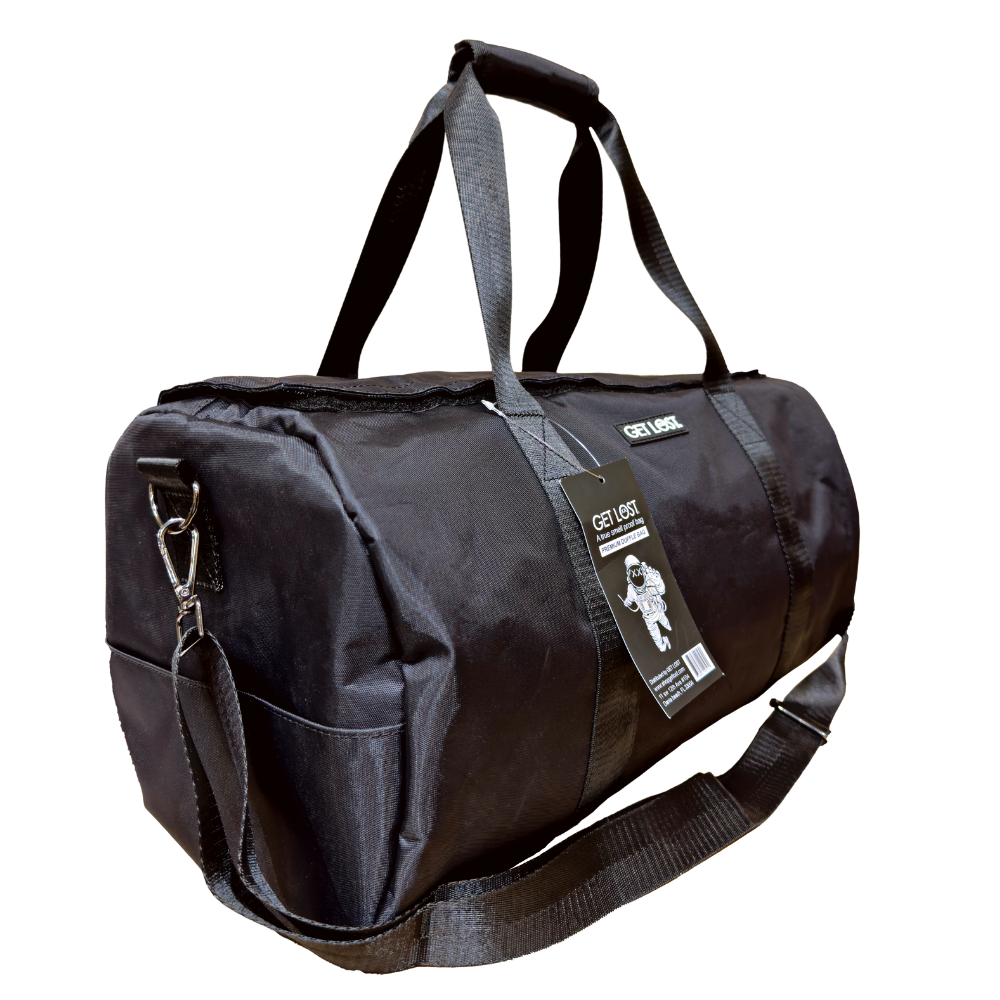 Get Lost Smell-Proof Premium Duffle Bag (Black)