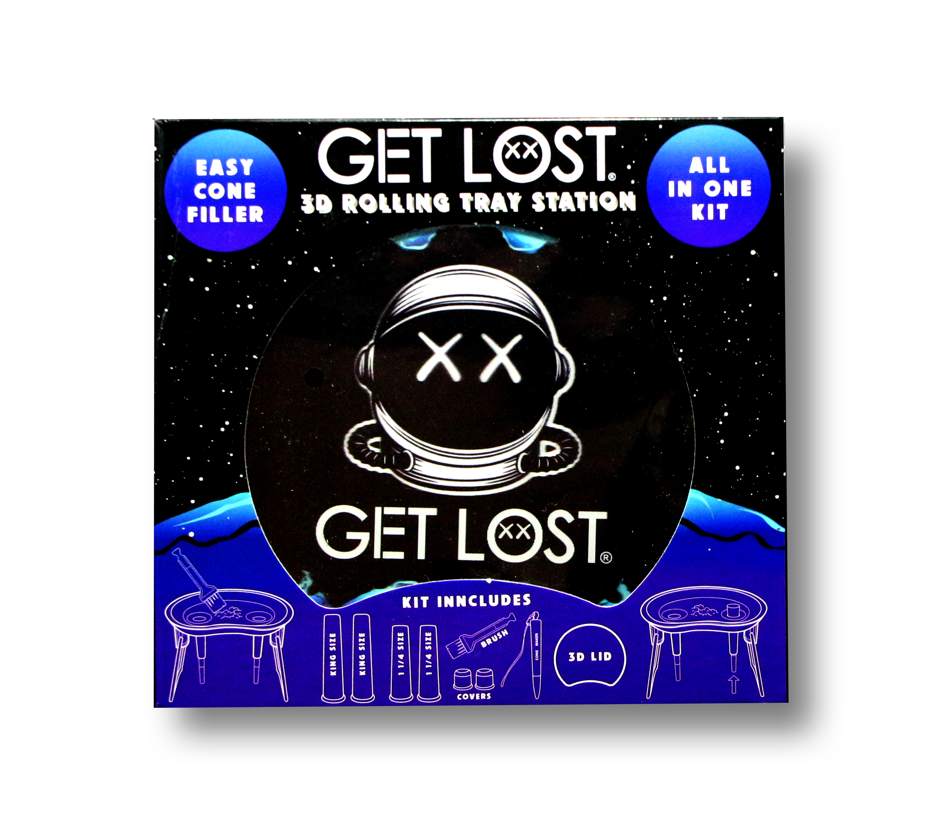 3D Rolling Tray Station 005 - Get Lost Helmet