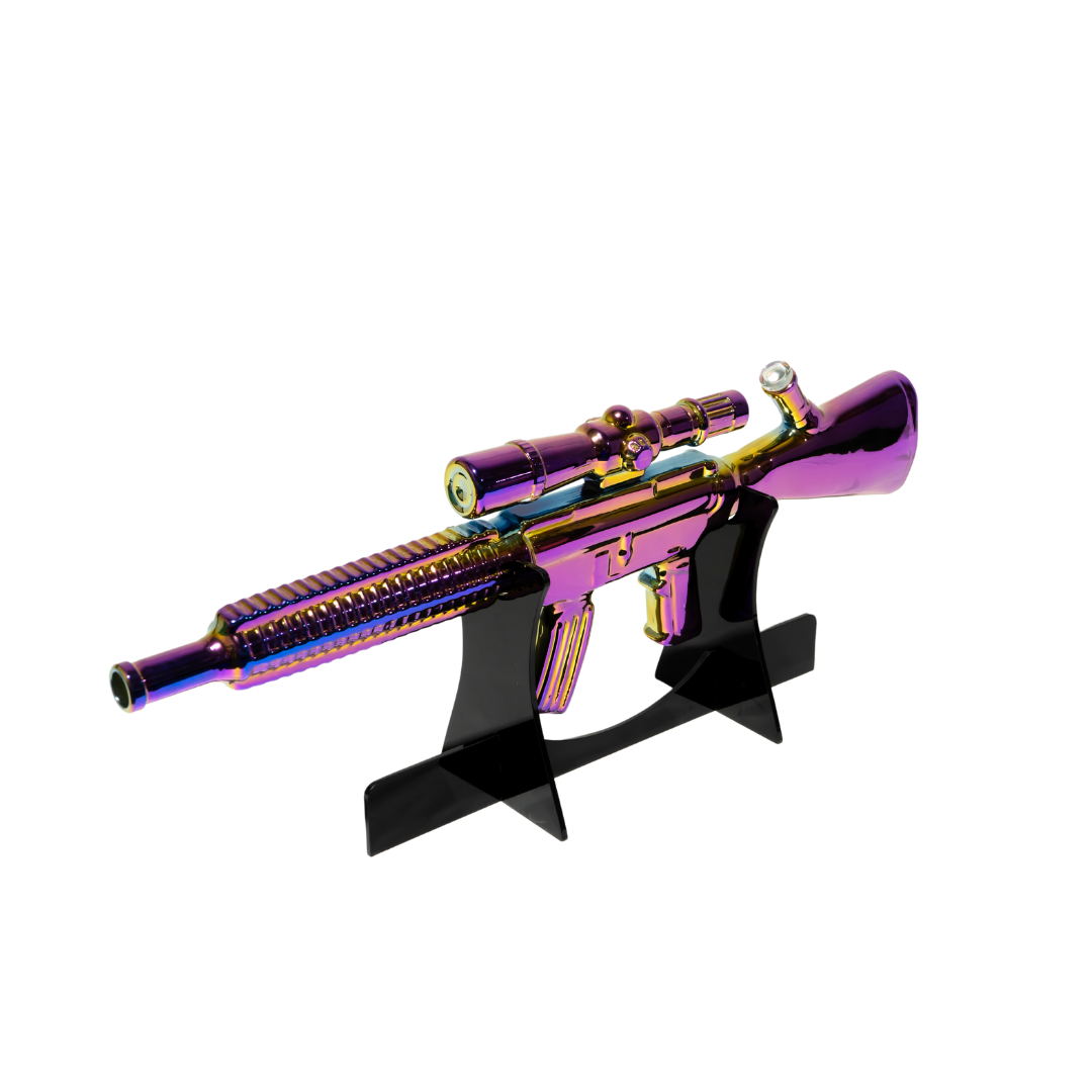 Get Lost M416 Glass Gun Water Pipe (Rainbow)