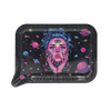 Medium Funnel Rolling Tray With 3D Lids (Blue Hair Girl Cry)