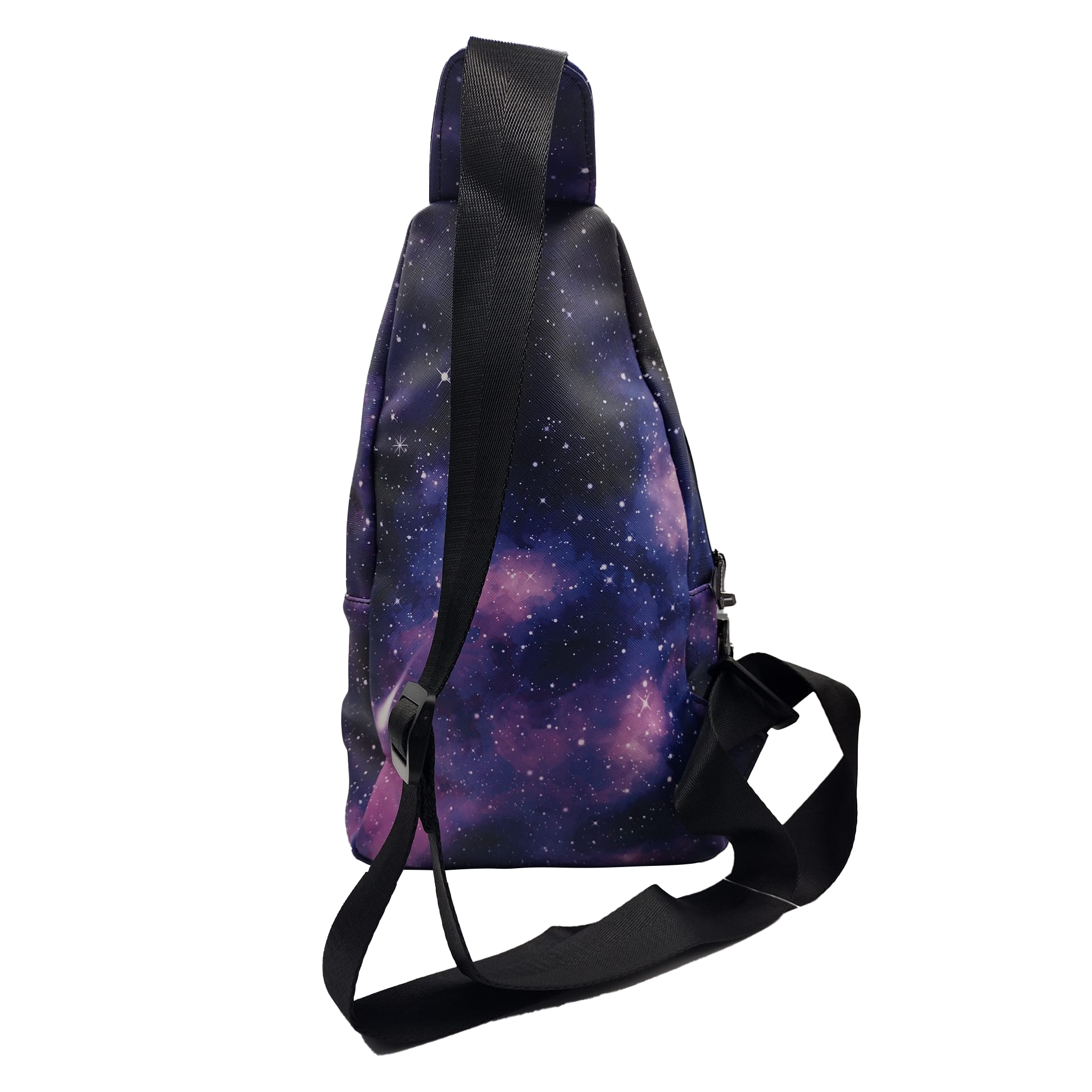 Get Lost - Premium Saffiano Leather Shoulder Bag (Purple Galaxy)