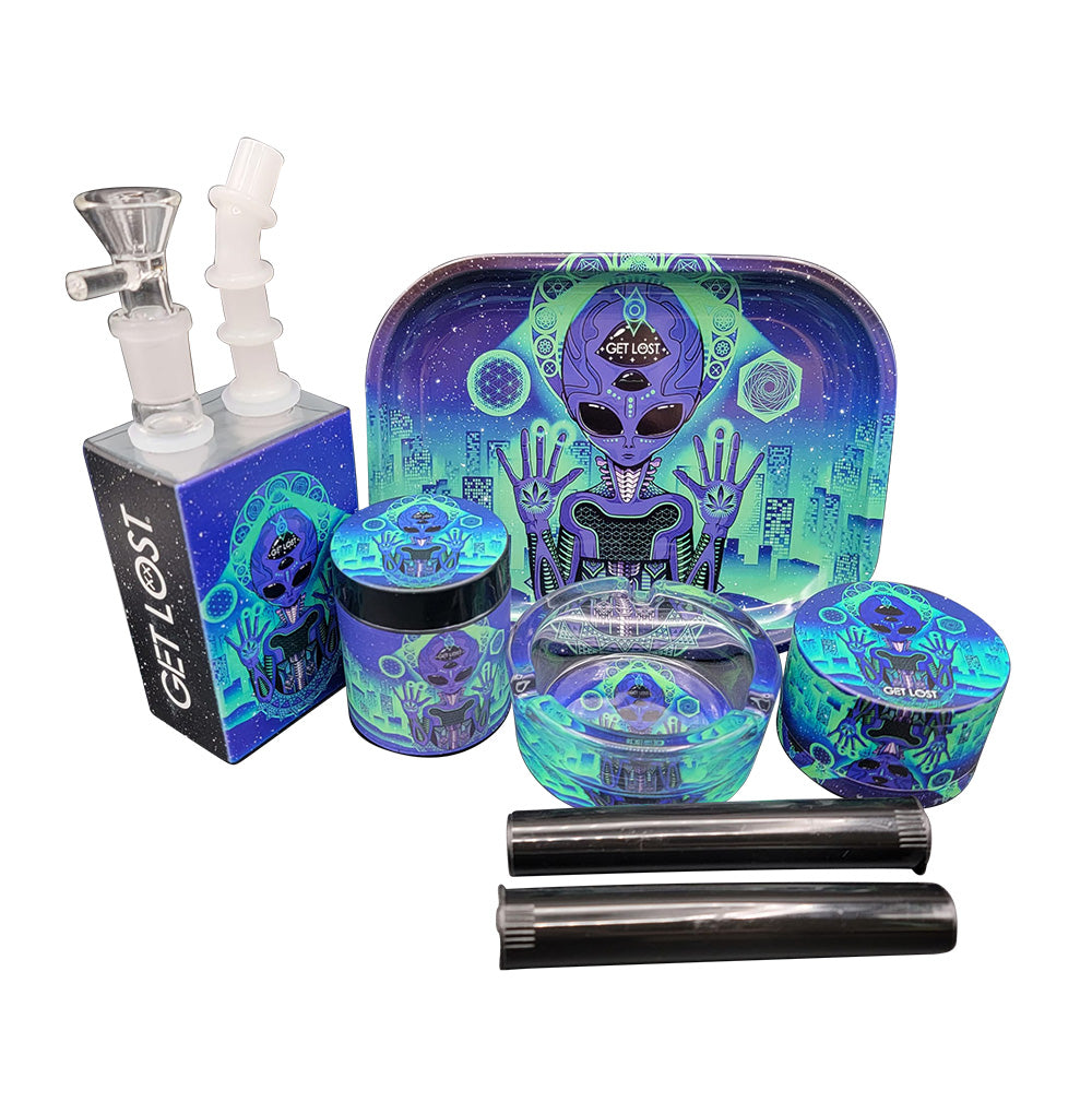 Get Lost Juice Box Gift Set 7 In 1 (Purple Alien)