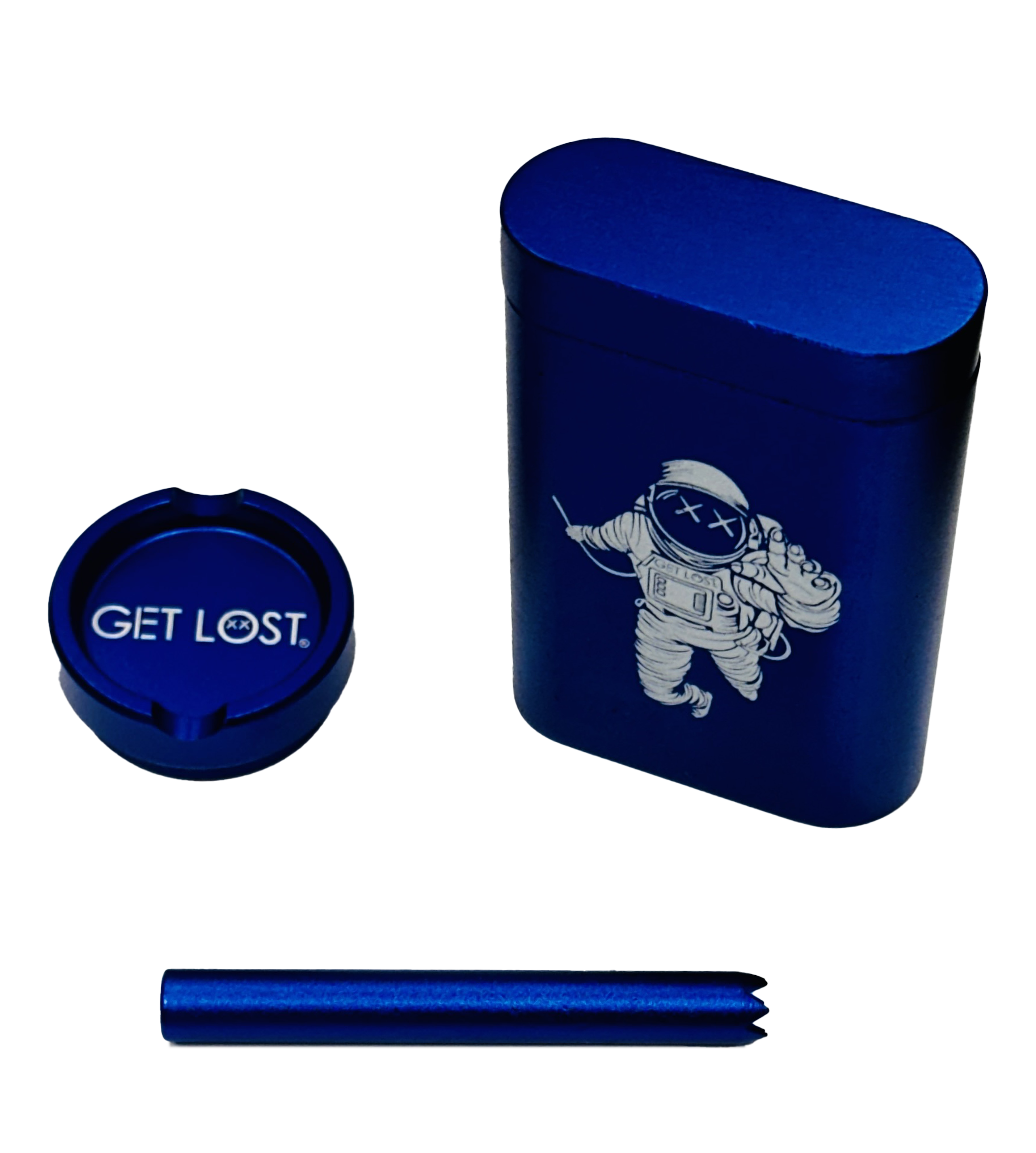 Aluminum Dugout Grinder by GET LOST (BLUE)