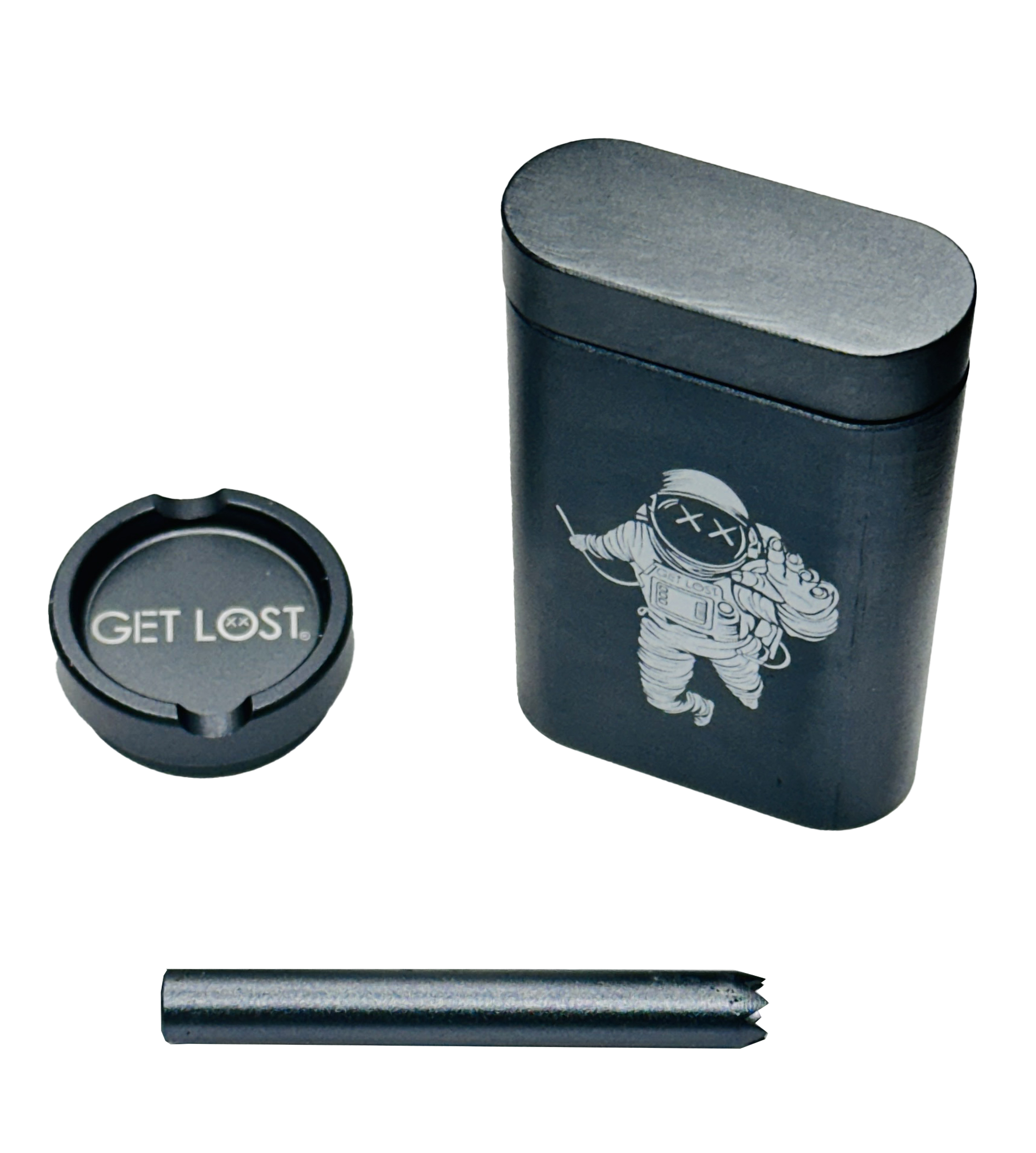 Aluminum Dugout Grinder by GET LOST (SILVER)