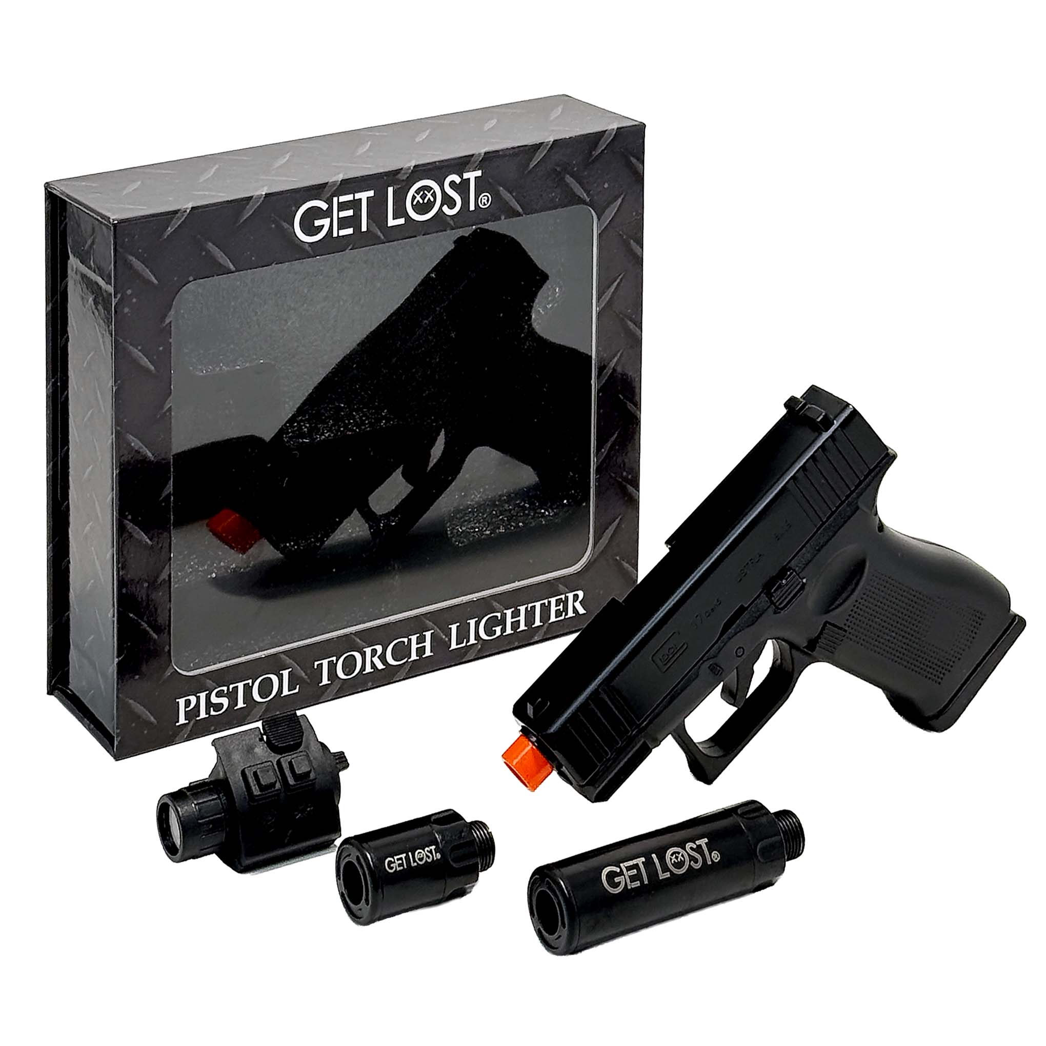 GTG-BLK-001 Get Lost Gun Torch Lighter (Black)