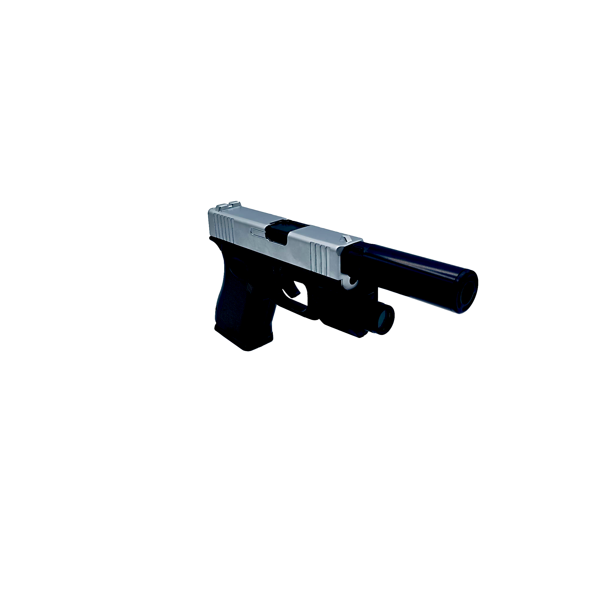 GTG-SLV-004 Get Lost Gun Torch Lighter (Silver)