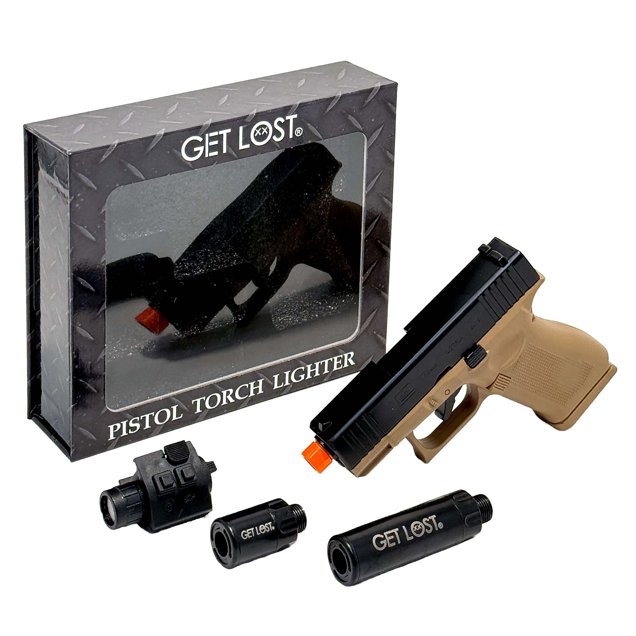 GTG-SND-003 Get Lost Gun Torch Lighter (Sand)
