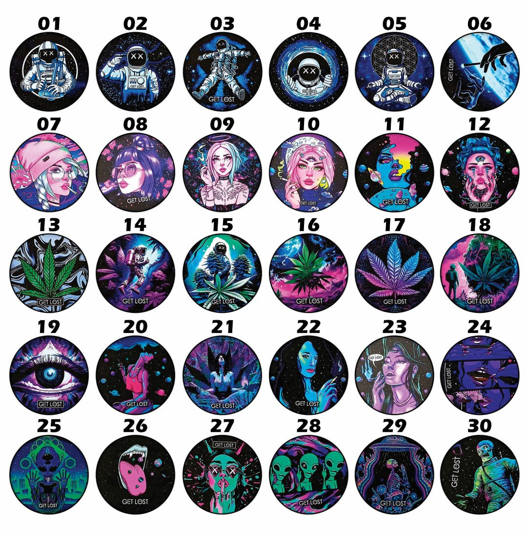 Galaxy Grinders by GET LOST (50mm) (SOLD INDIVIDUALLY)