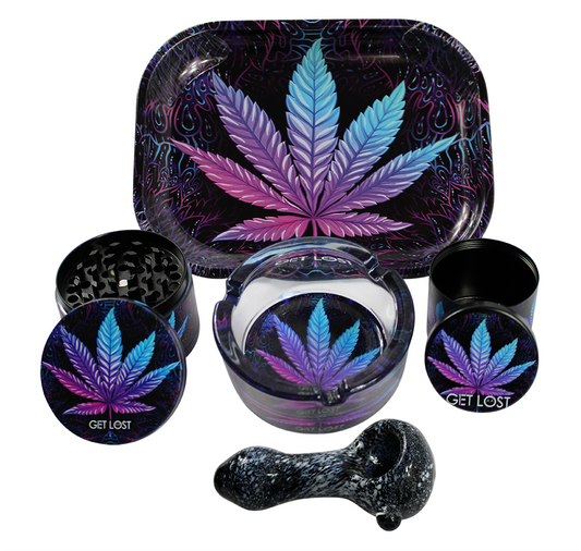 HAND PIPE GIFT SET 5 IN 1 LEAF