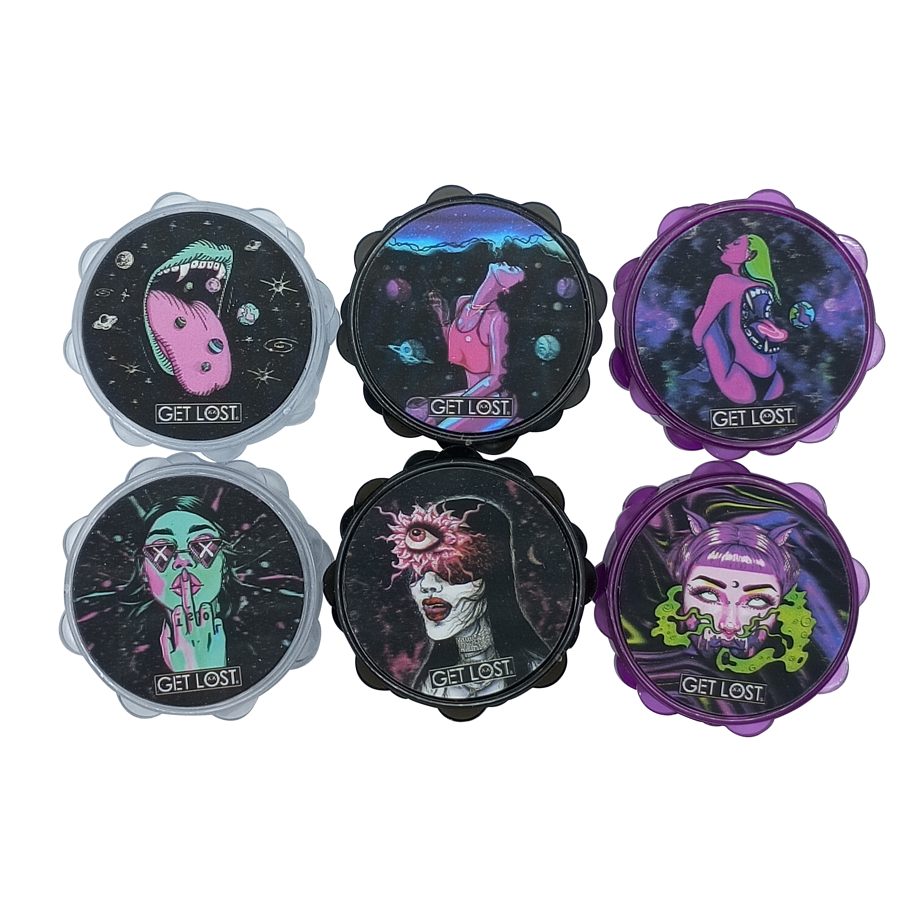 Plastic 3D Galaxy Grinder 67 mm (03)