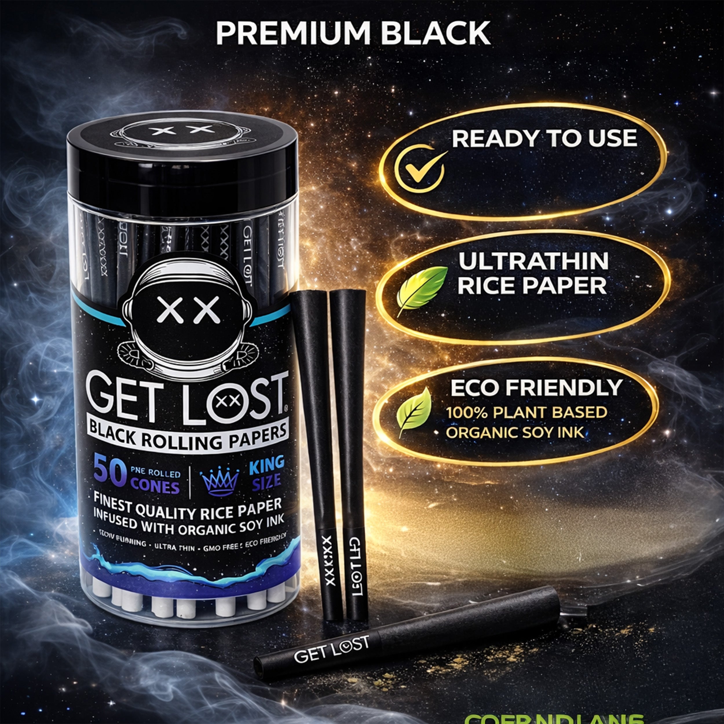 50 Pre Rolled Cones King Size Jar