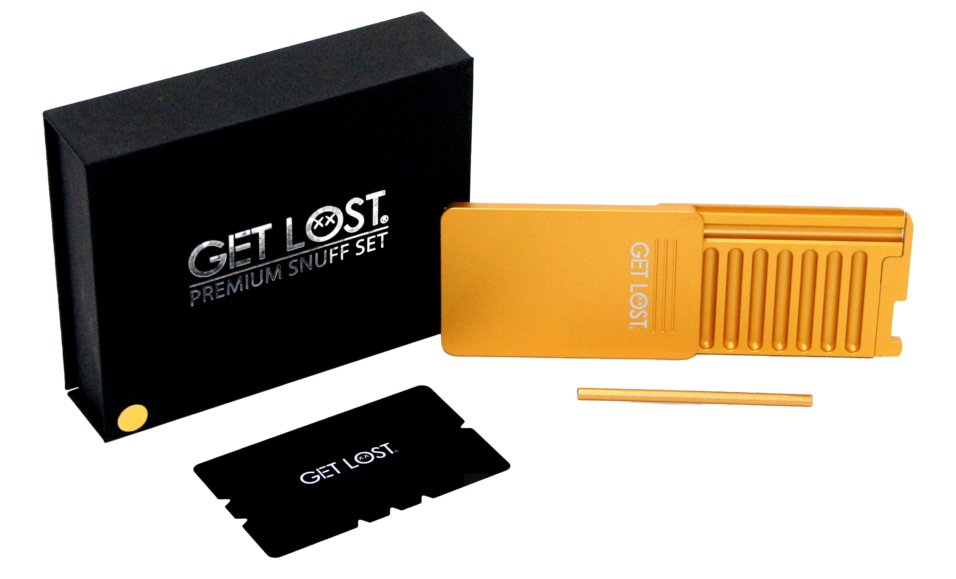Get Lost Premium Mini Snuff Wallet Set (GOLD)