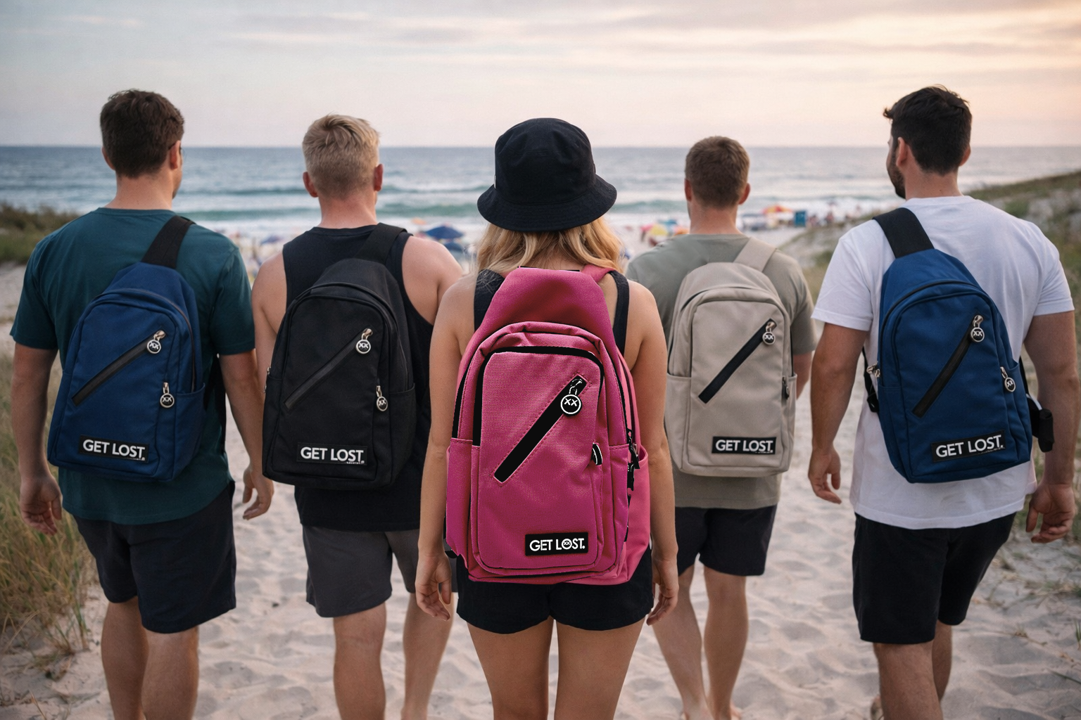 Get Lost Premium Convertible Shoulder Bags