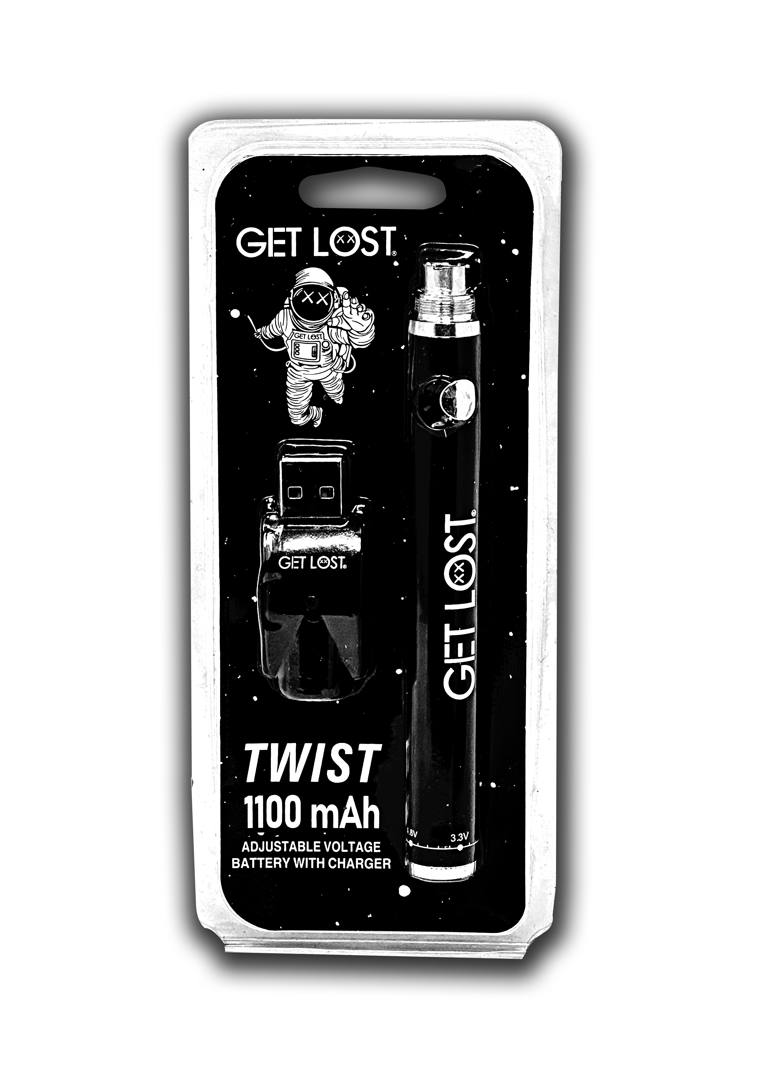 GET LOST Twist Adjustable Power Battery – 1100mAh (Includes Charger)