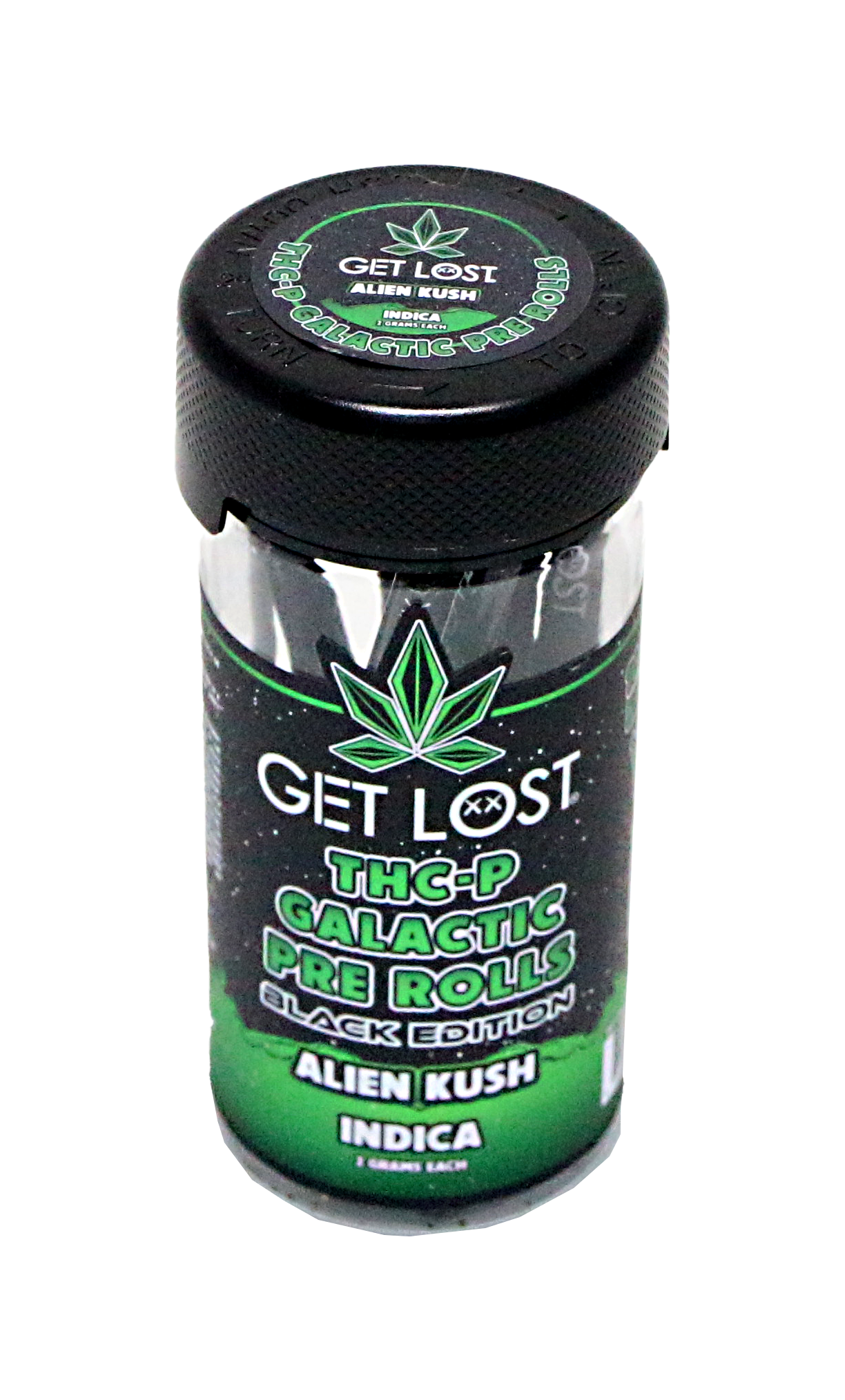 THCP GALACTIC PRE ROLLS BLACK EDITION (ALIEN KUSH INDICA) Jar