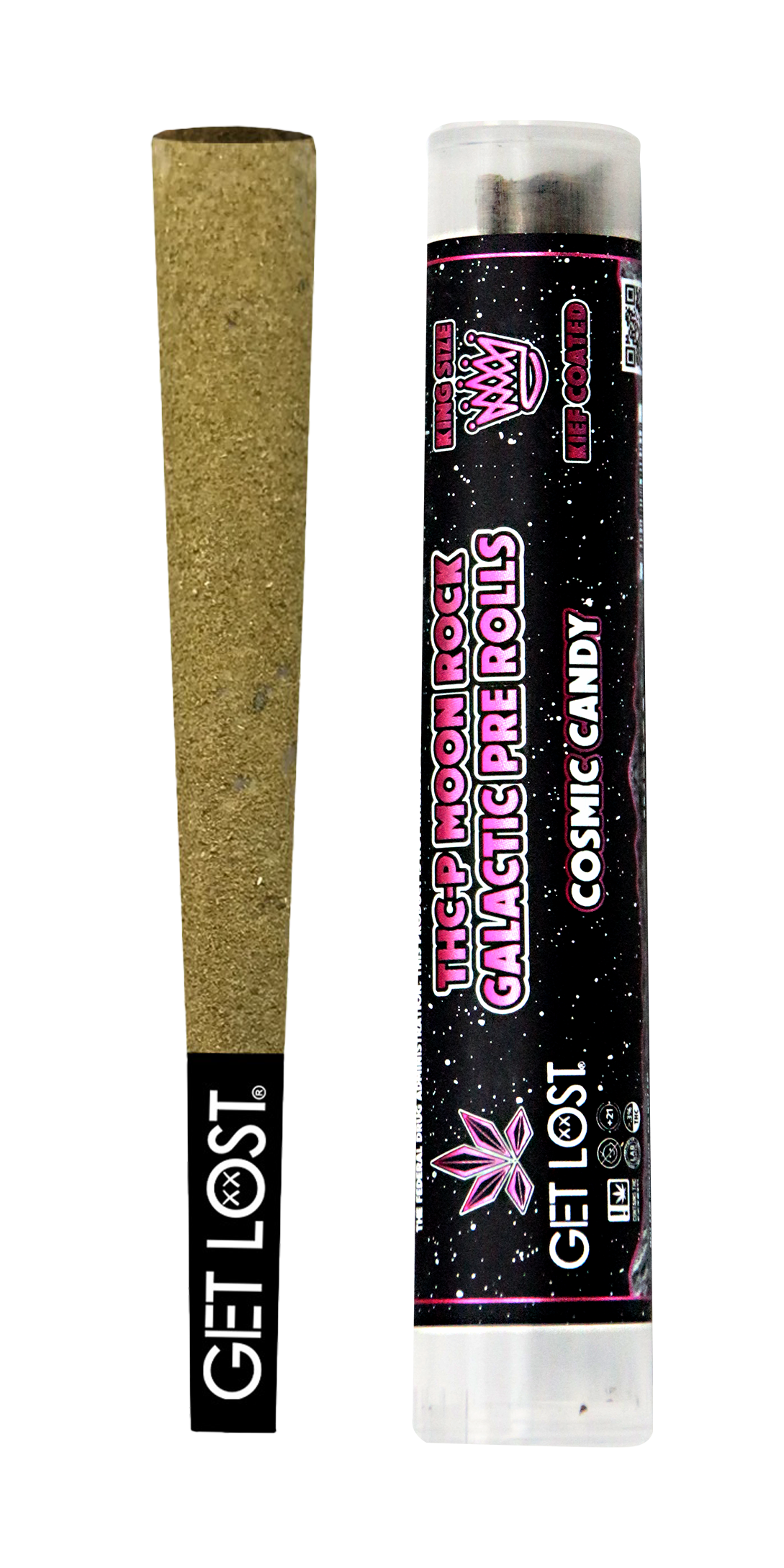 THCP MOON ROCK GALATIC PRE ROLL (COSMIC CANDY INDICA) JAR 10PACK