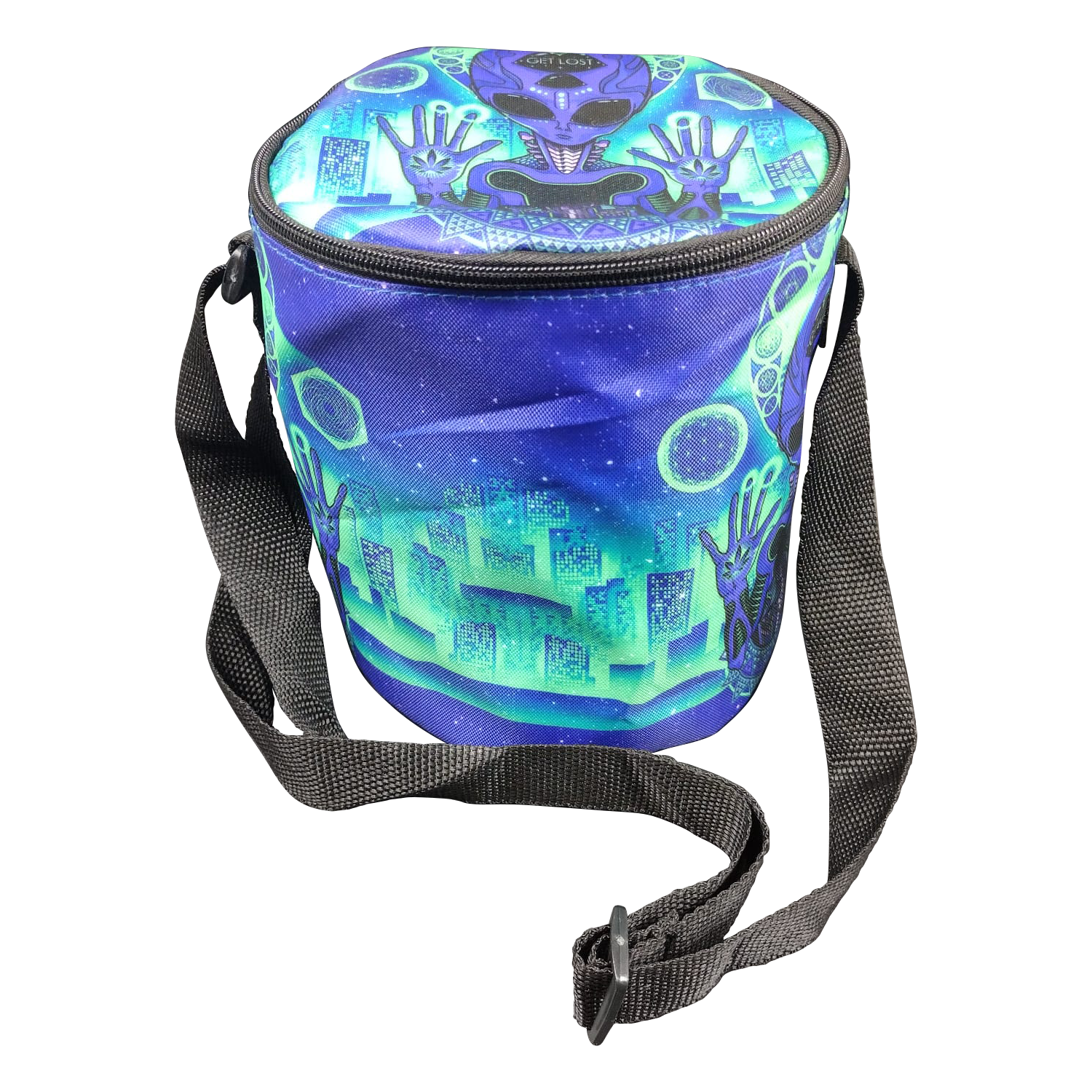Get Lost 7-in-1 Scale Bag Gift Set Premium Smoking Essentials All-in-One (Purple Alien)