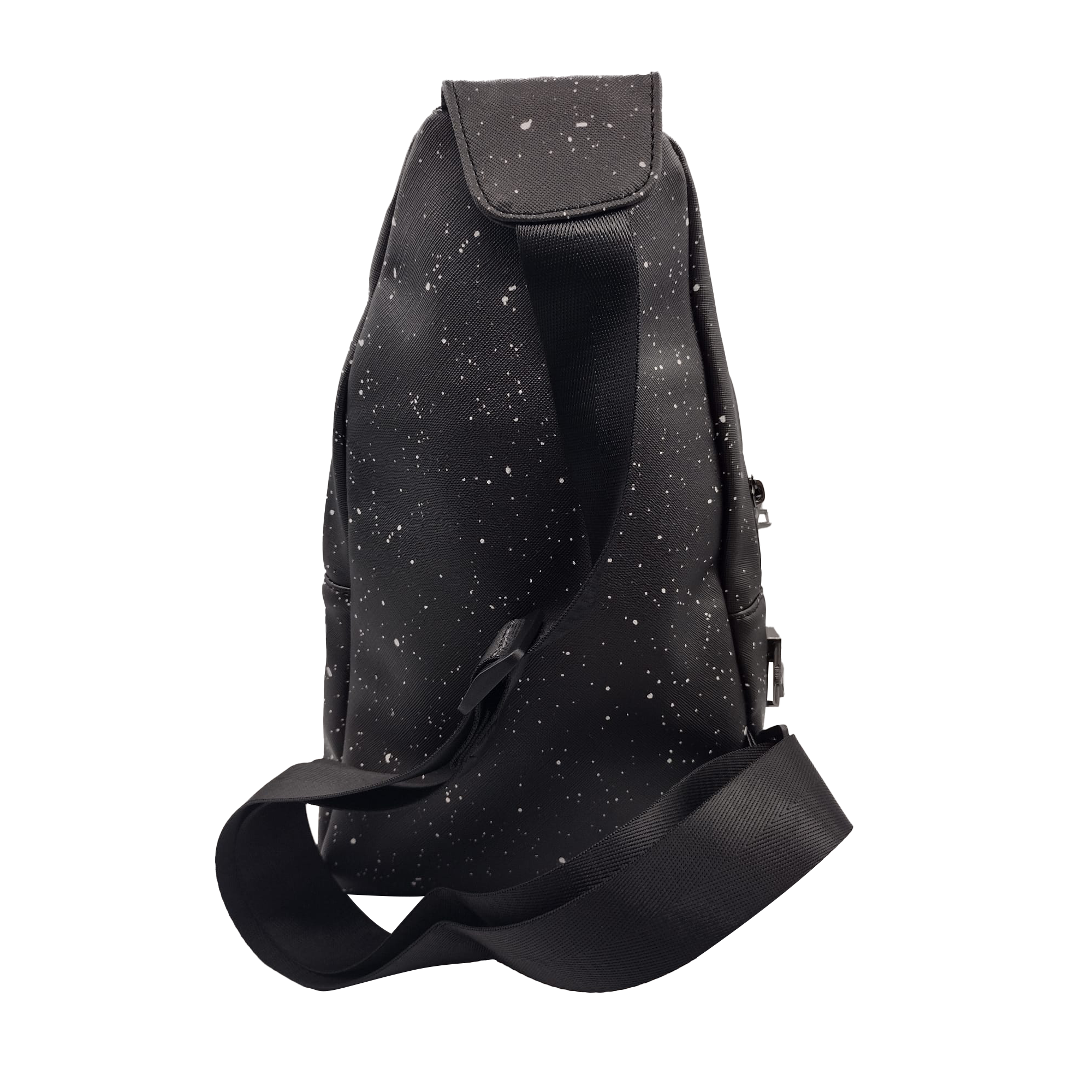 Get Lost - Premium Saffiano Leather Shoulder Bag (Purple Girl Rolling)