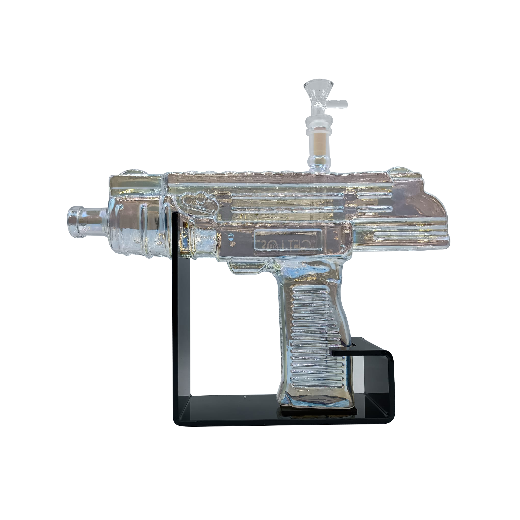 UZI Water Pipe (Clear Rainbow)
