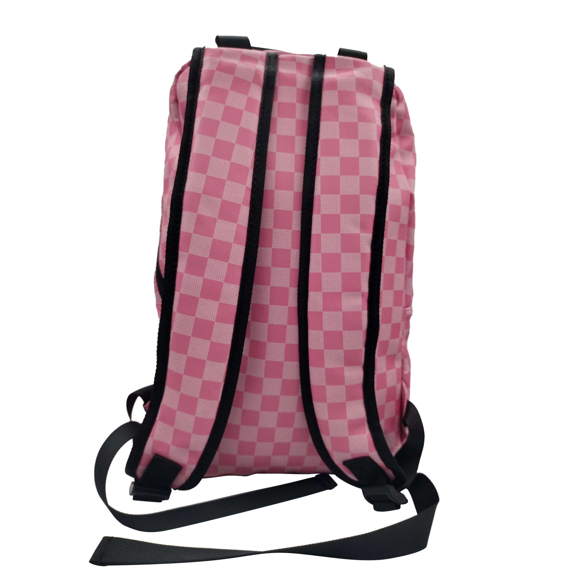 Premium Saffiano Smell Proof Backpack (Pink Squares)