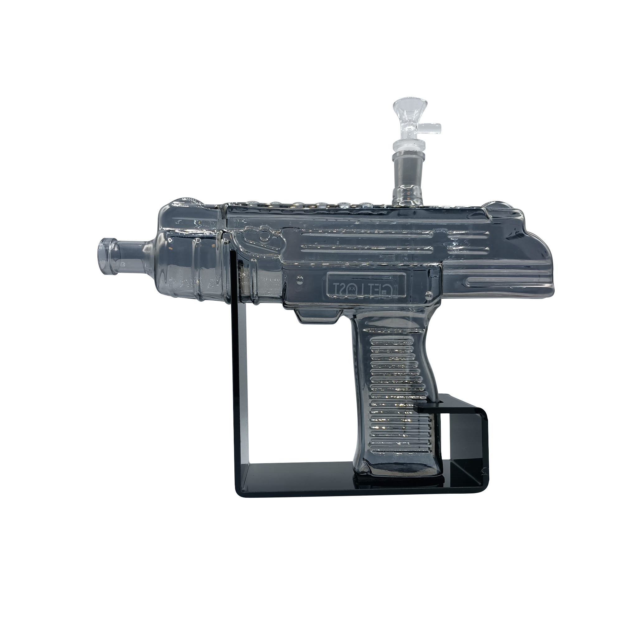 UZI Water Pipe (Clear Black)