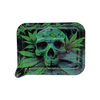 Small Funnel Tray With 3D Lids (Green Skull)