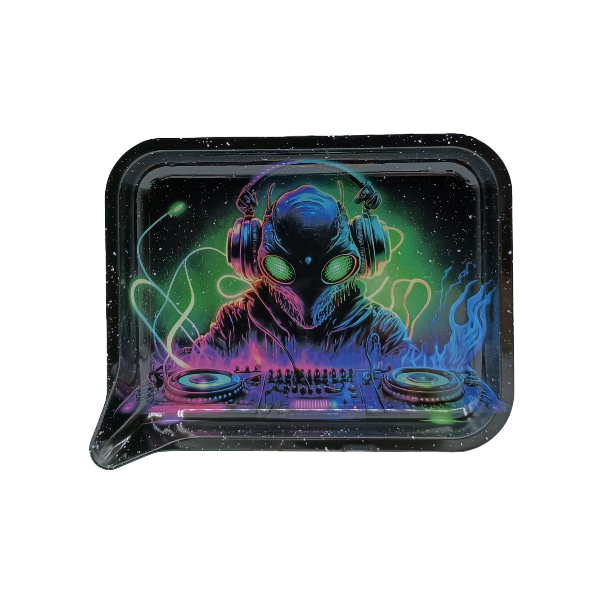 Small Funnel Tray With 3D Lids (Alien DJ)