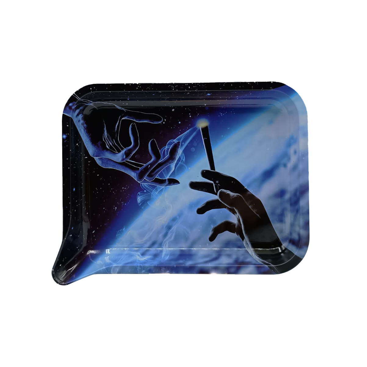 Get Lost Medium Funnel Rolling Tray with 3D Magnetic Lid (Get Lost Alien Fingers Smoking)