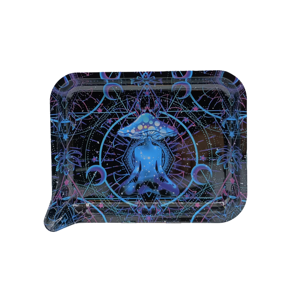 Small Funnel Tray With 3D Lids (Psychedelic Yoga Mushrooms)