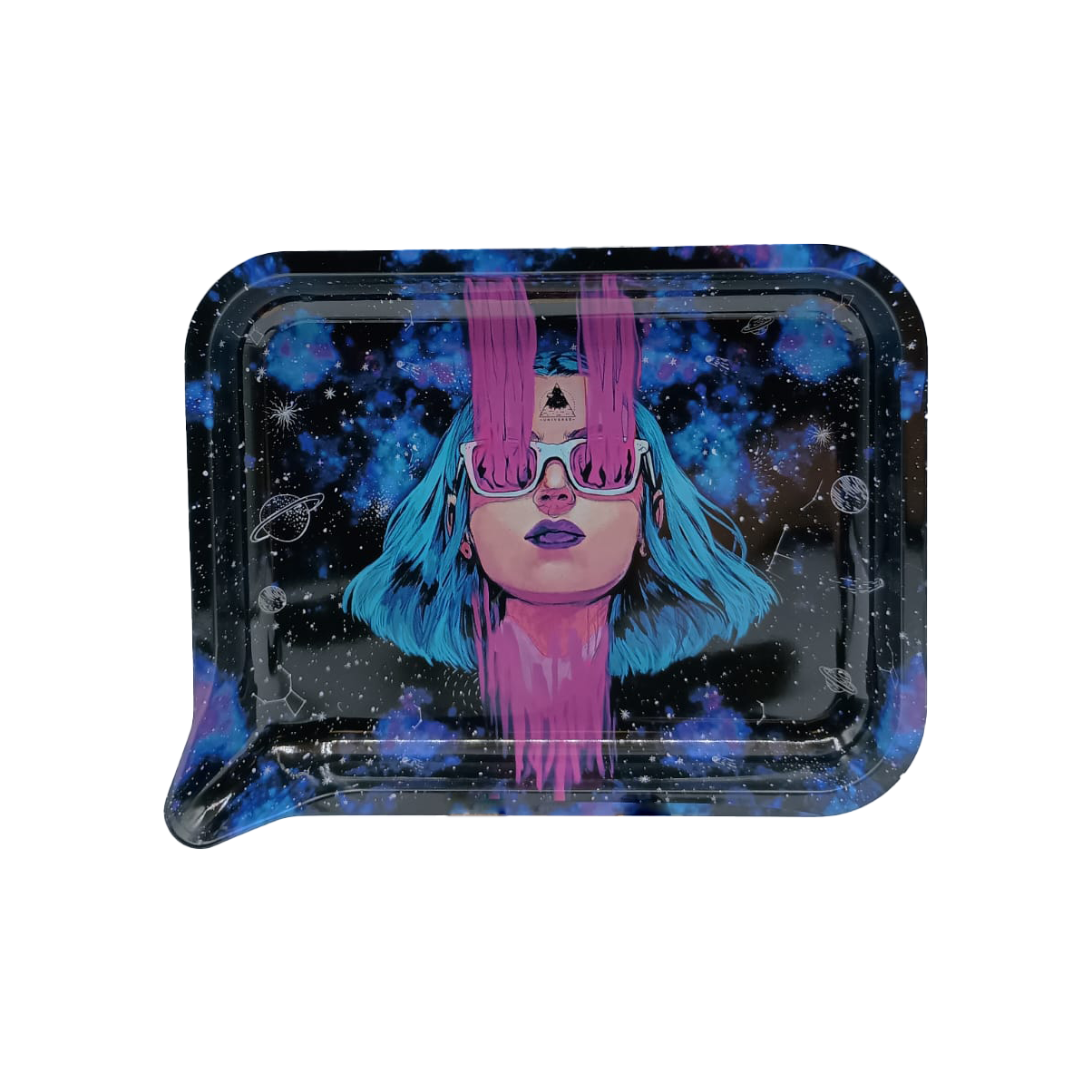 Small Funnel Tray With 3D Lids (Blue Hair Teleporting Girl)